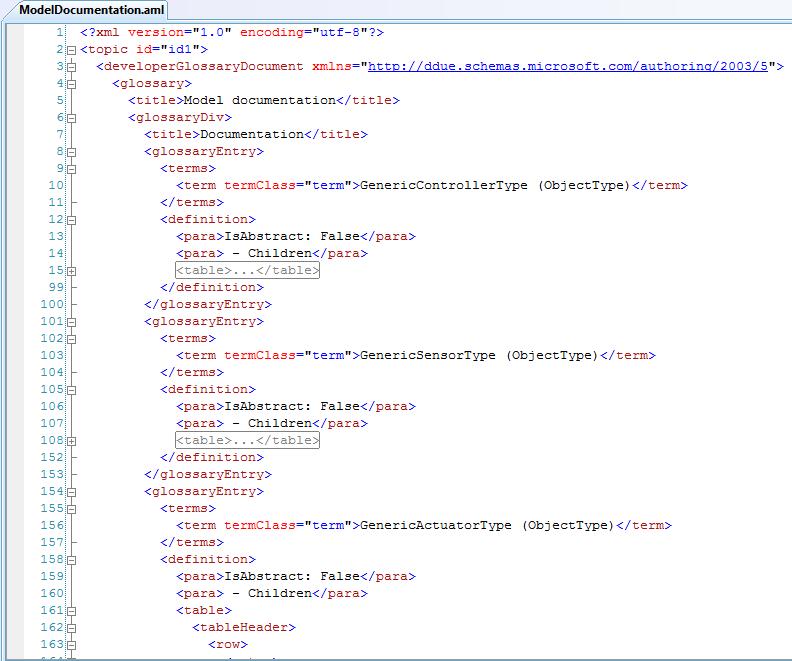 Model Exported ToMAMLFile Format