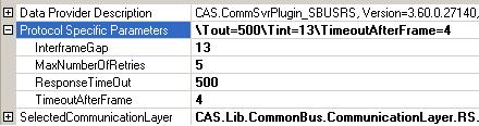 Protocol Specific Parameters