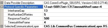 S-Bus protocol settings