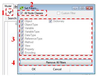 UAAddress Space Model Designer Filtering