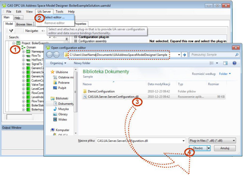 Opening Of The Configuration Plugin