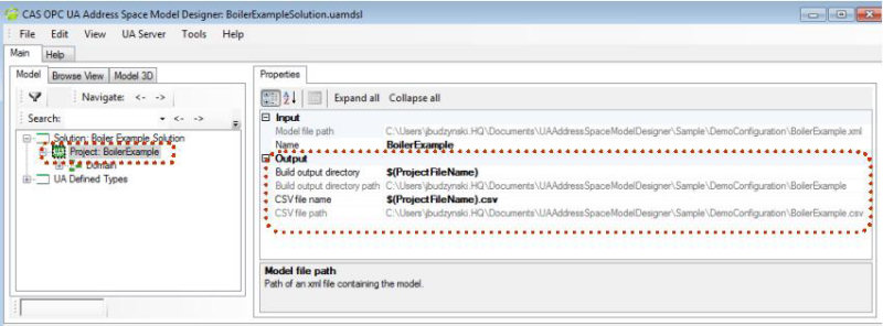 Output Properties